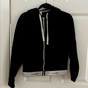 Calvin Klein zip up hoodie. Black size Large